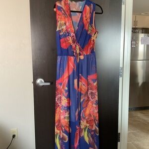 NWOT purple maxi dress